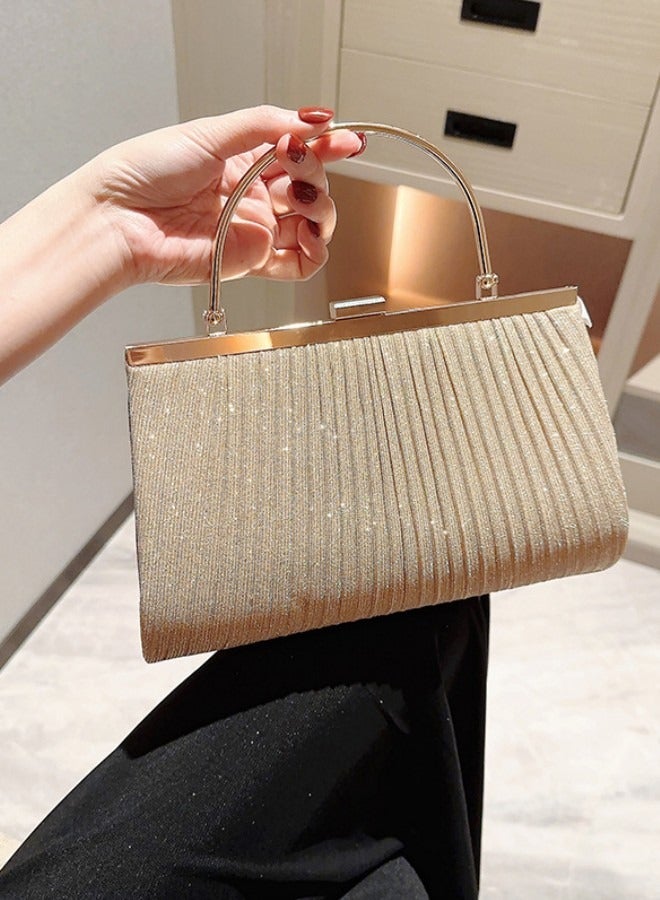 Women's New Fashion Large Capacity Clutch Bag, Chain Party Handbag Clutch for Ladies, Wedding Banquet Evening Dress Carry Bags Gift bag