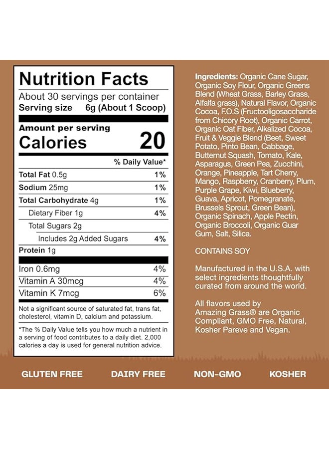 Chocolate Kidz SuperFood - 6.35 oz ( 180 gm )30 Servings