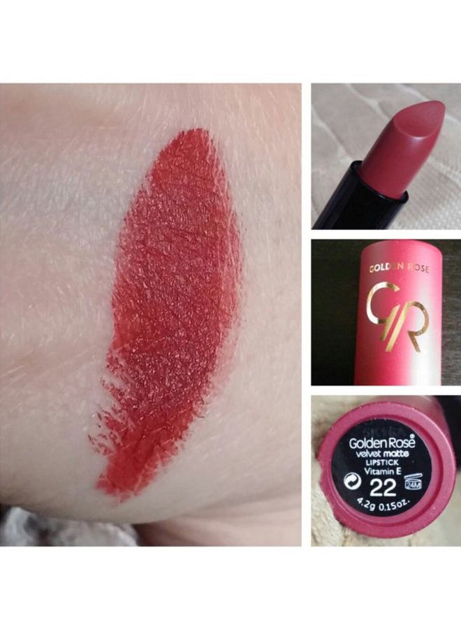 Velvet Matte Lipstick 22 Brown