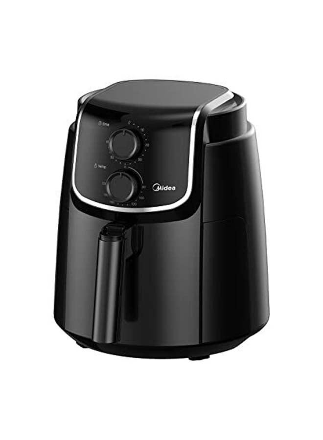 Air Fryer with Dual Cyclone Rapid Hot Technology for Frying, Grilling, Broiling, Roasting, Baking & Toasting, Timer up to 60 minutes Temperature Control 200°C, 3.5 L MFTN35D2 Black