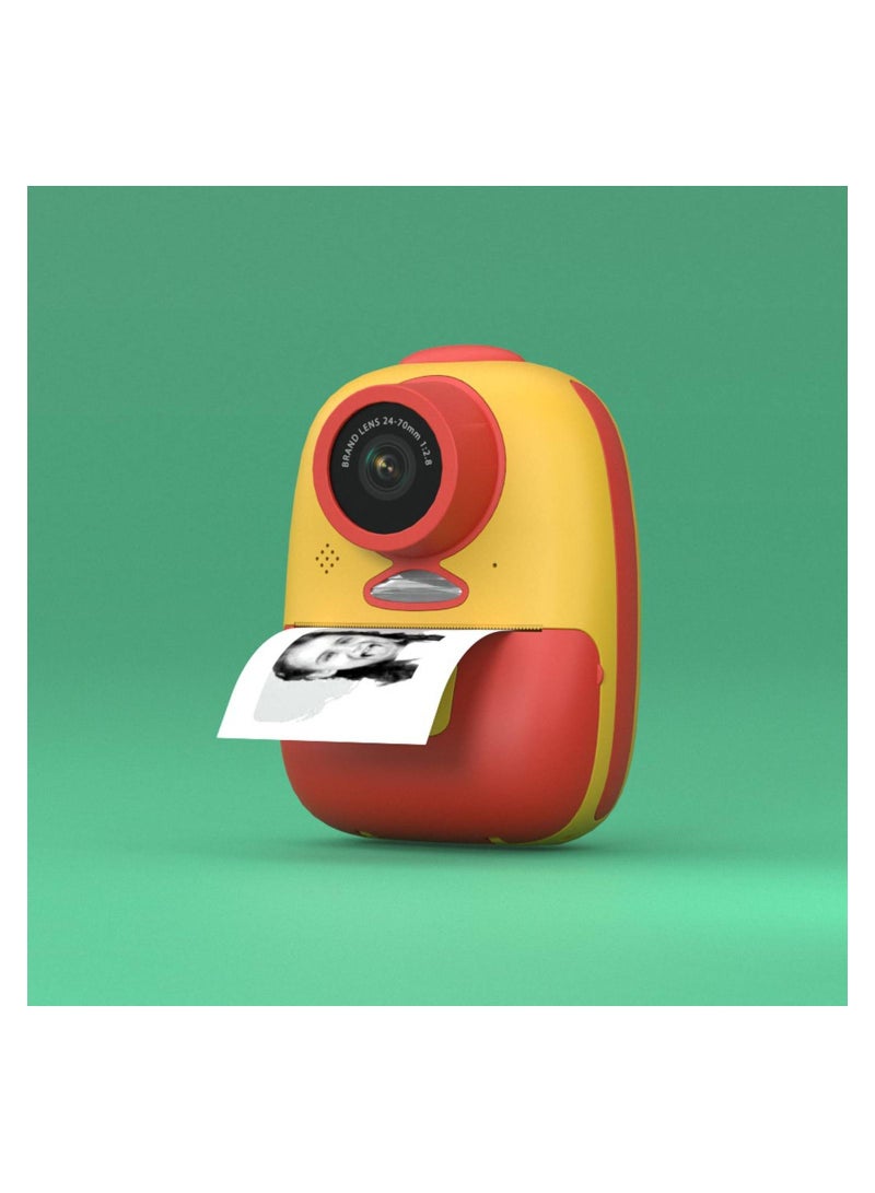 Kids Camera 1080P Full-HD 1000mAh Built-in Battery Supports 32GB Micro SD Slot Rechargeable Battery Up to 4H Battery Life With Selfie Camera Instant Print 2
