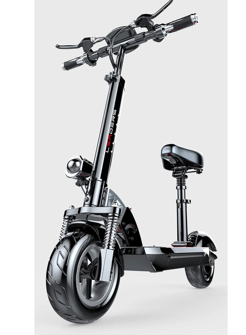 Electric Scooter 400W Brushless Motor 10.4AH Battery 50 Km/h Max Speed 40 Km Range Foldable with Seat Theft Alarm