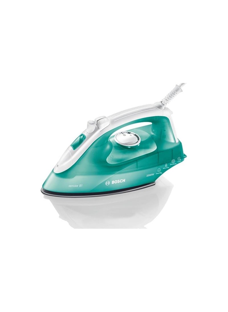 Steam Iron TDA2301GB With Spray Function - 2000W Easy To Store And Clean 0.22 L 2000 W TDA2301GB Green