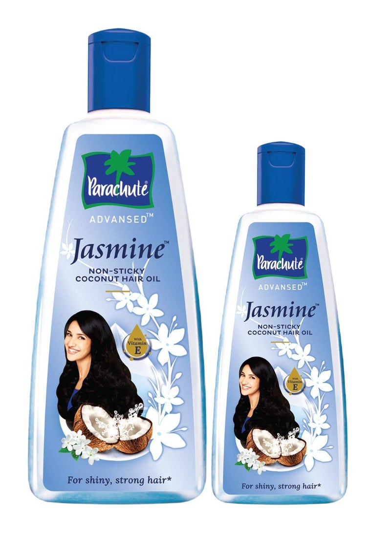 Parachute Advansed Jasmine Coconut Hair Oil 400ml Pack of 2 and 90ml