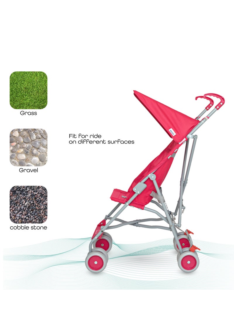 Jet Ultra Light Weight Fold Buggy Stroller Buggy - Pink