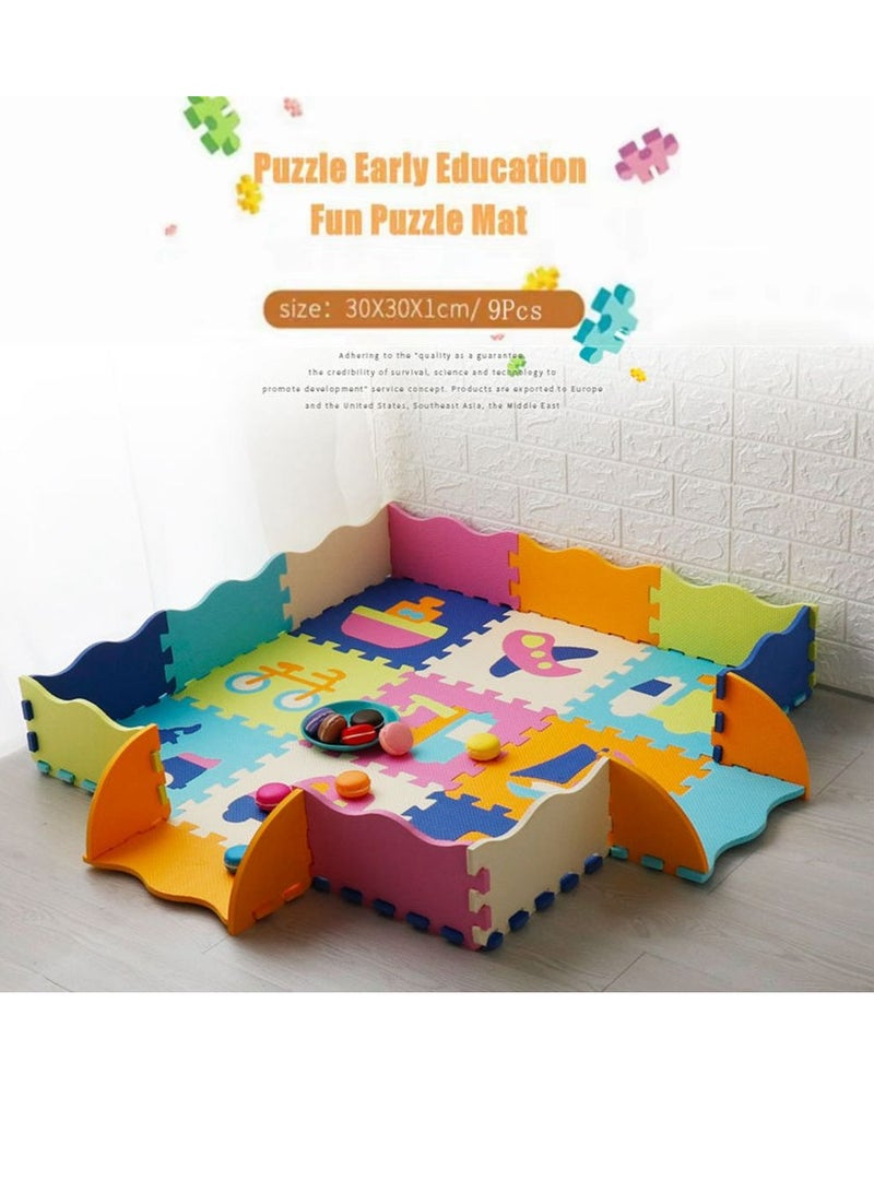 COOLBABY Fun Little Toys Baby Play Mat With Playpen Baby Play Mat EVA Foam Puzzle Mat Set Of 25 Waterproof Baby Crawl Mats For Home Playroom Perfect Toddler Playroom Crawl Play Mat