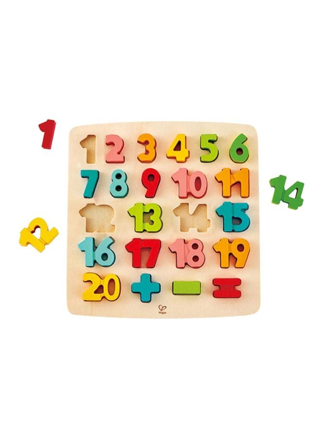 24-Piece Chunky Number Math Puzzle
