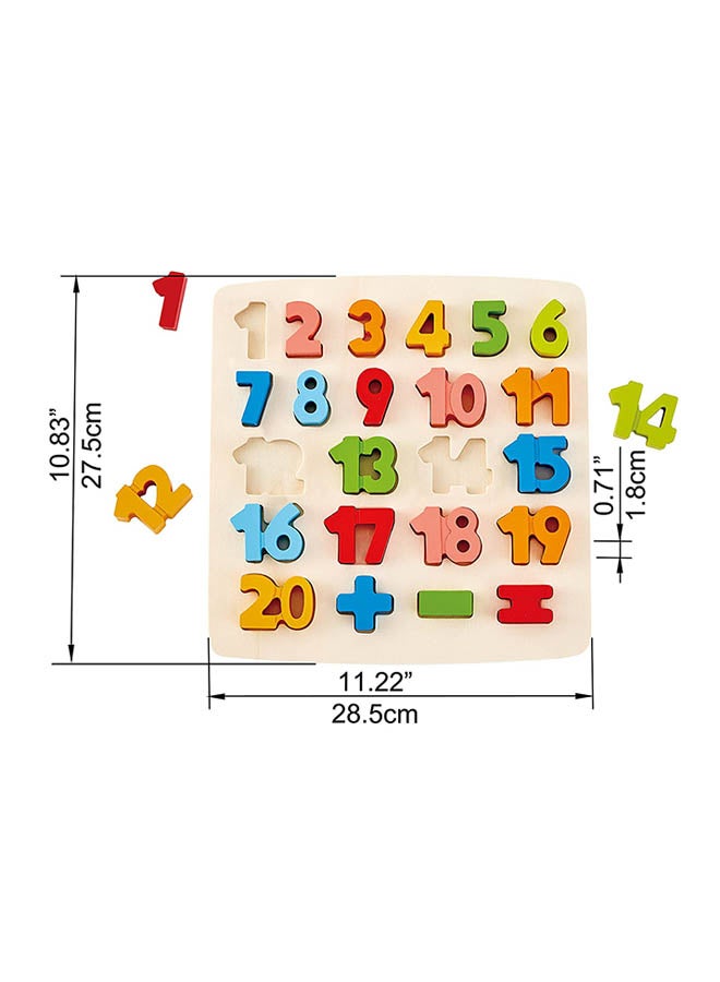 24-Piece Chunky Number Math Puzzle