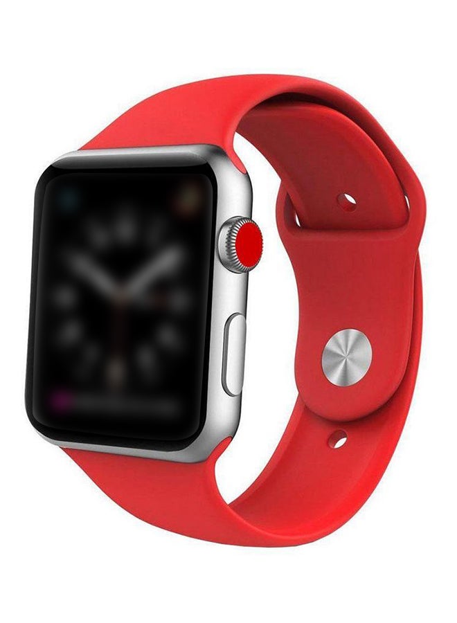 Silicone Bracelet For Apple Watch Series 1/2/3/4 44mm Red
