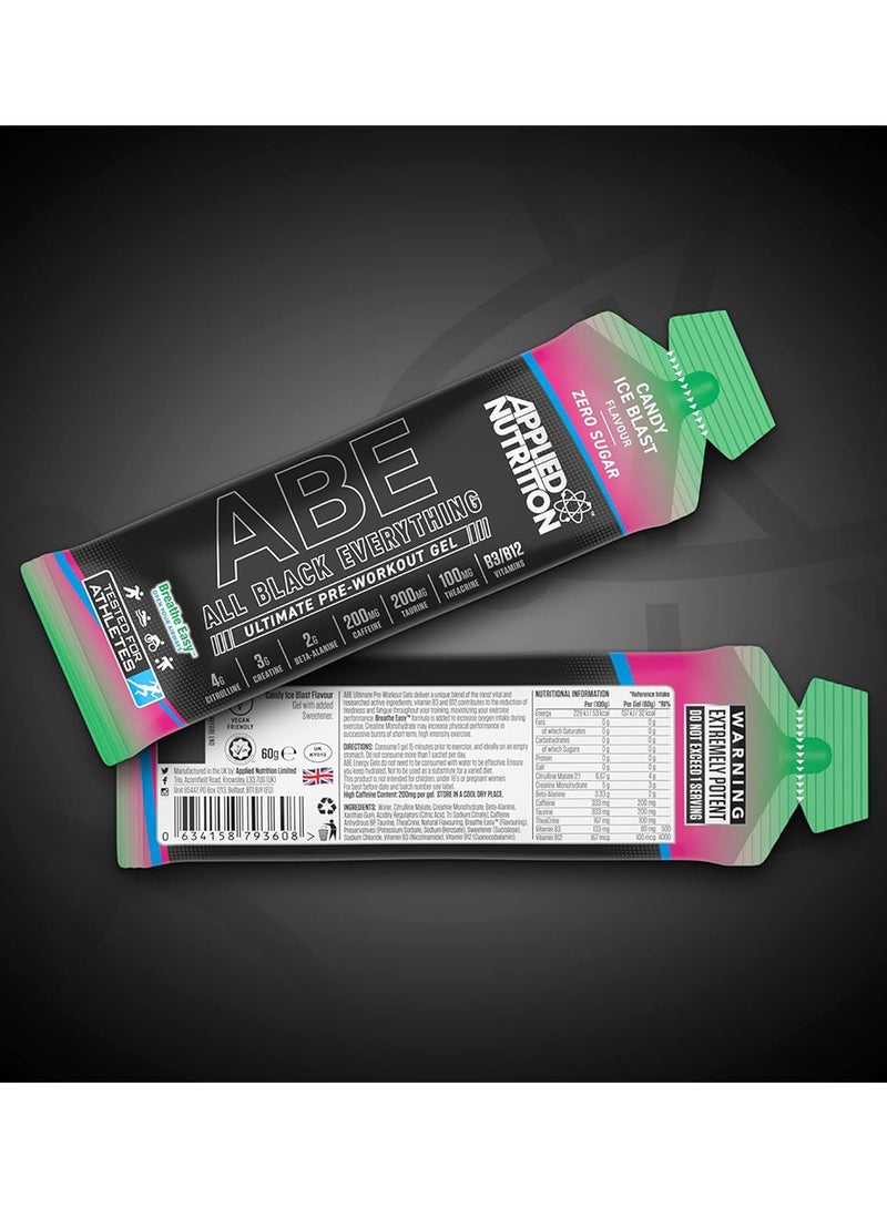 Ultimate Pre-Workout Gel 60G Candy Ice Blast Pack Of 20