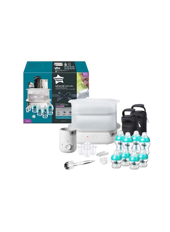 Complete Feeding Set, Super-Steam Electric Steriliser, Baby Bottle And Food Warmer, Baby Bottles And Accessories, Blue