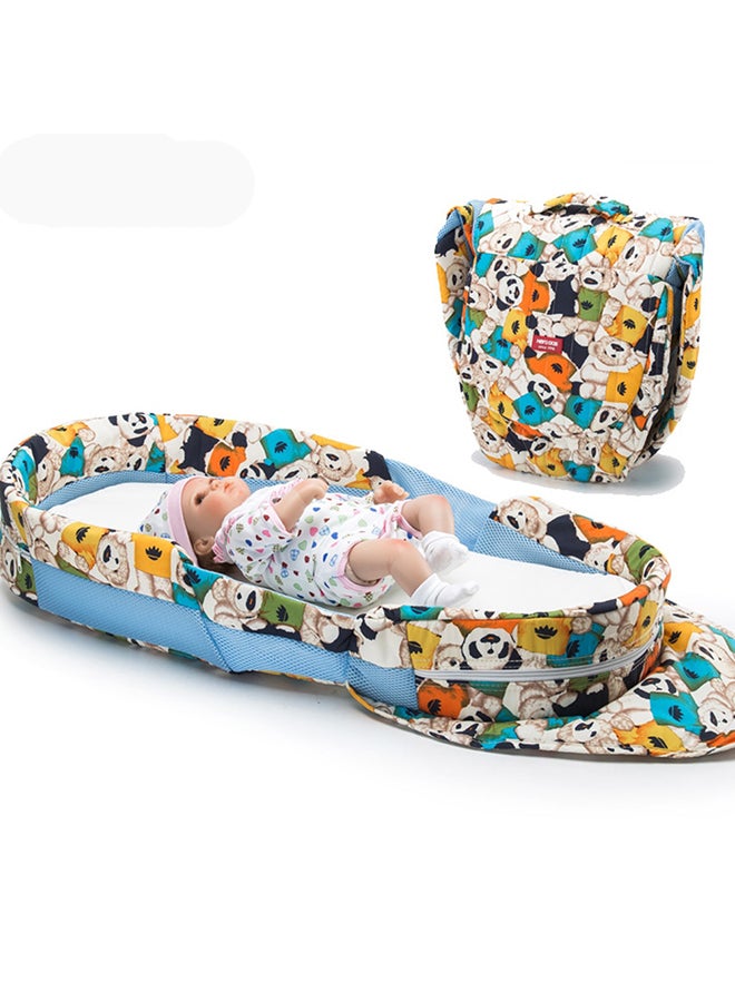 Cartoon Printed Foldable Travel Bed