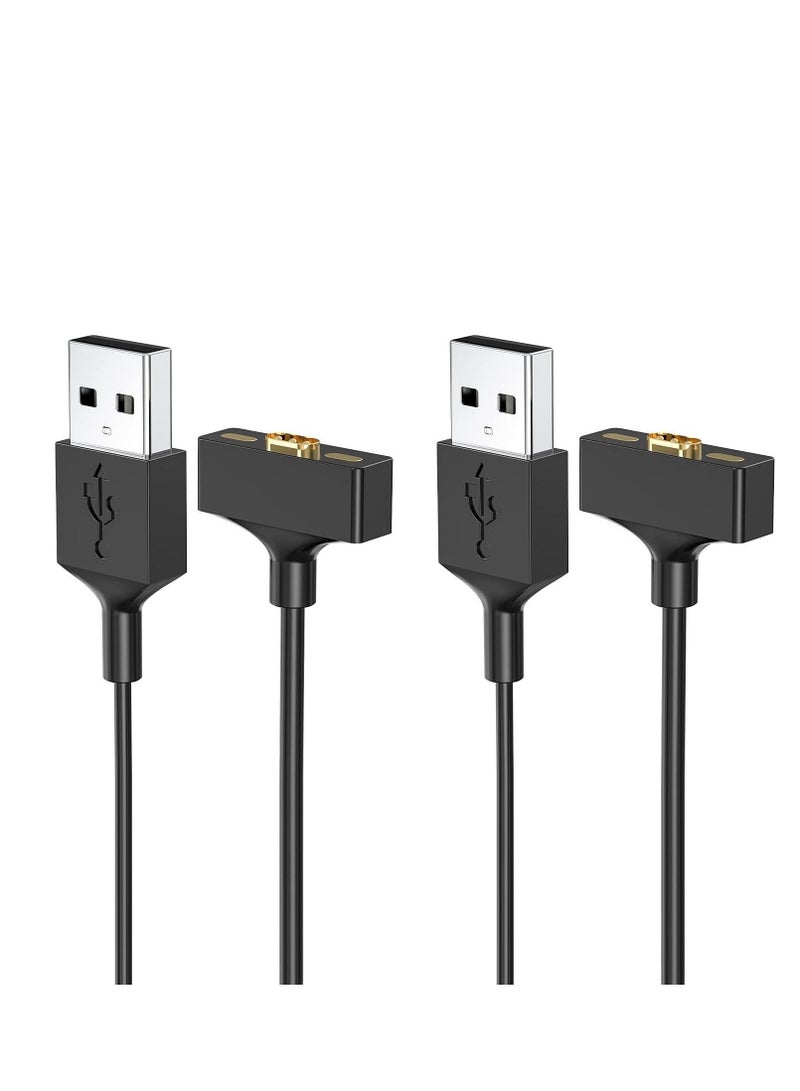 Charger Cable Compatible for Fitbit Ionic Replacement USB Adapter Charge Cord Charging Dock 2 Pack