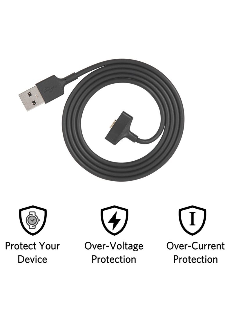 Charger Cable Compatible for Fitbit Ionic Replacement USB Adapter Charge Cord Charging Dock 2 Pack