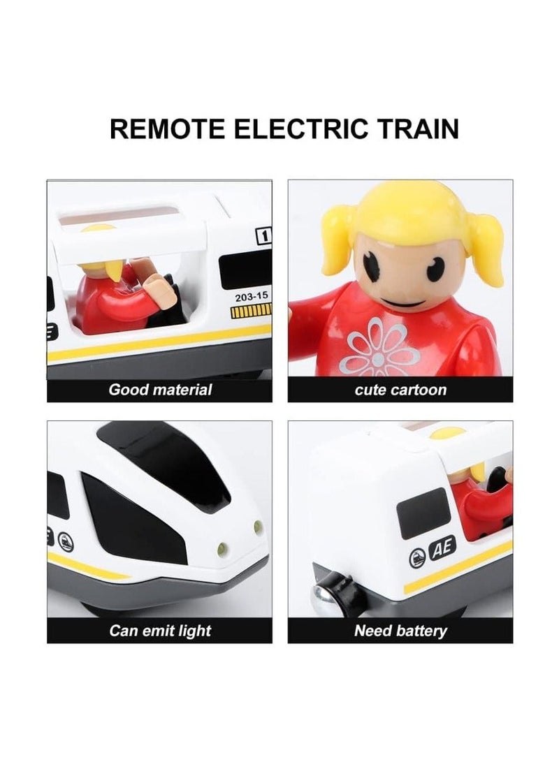 Battery Operated Locomotive Train, (Magnetic Connection), Powerful Motor High Speed Compatible with Brio, Thomas, Chuggington, Toy Car for Toddlers, Inspire Children's Creativity