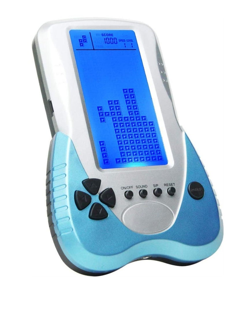 New Brick Game Console Large Screen Blue Backlight Brightness Can Be Adjusted Build in 23 can Plug Headphone