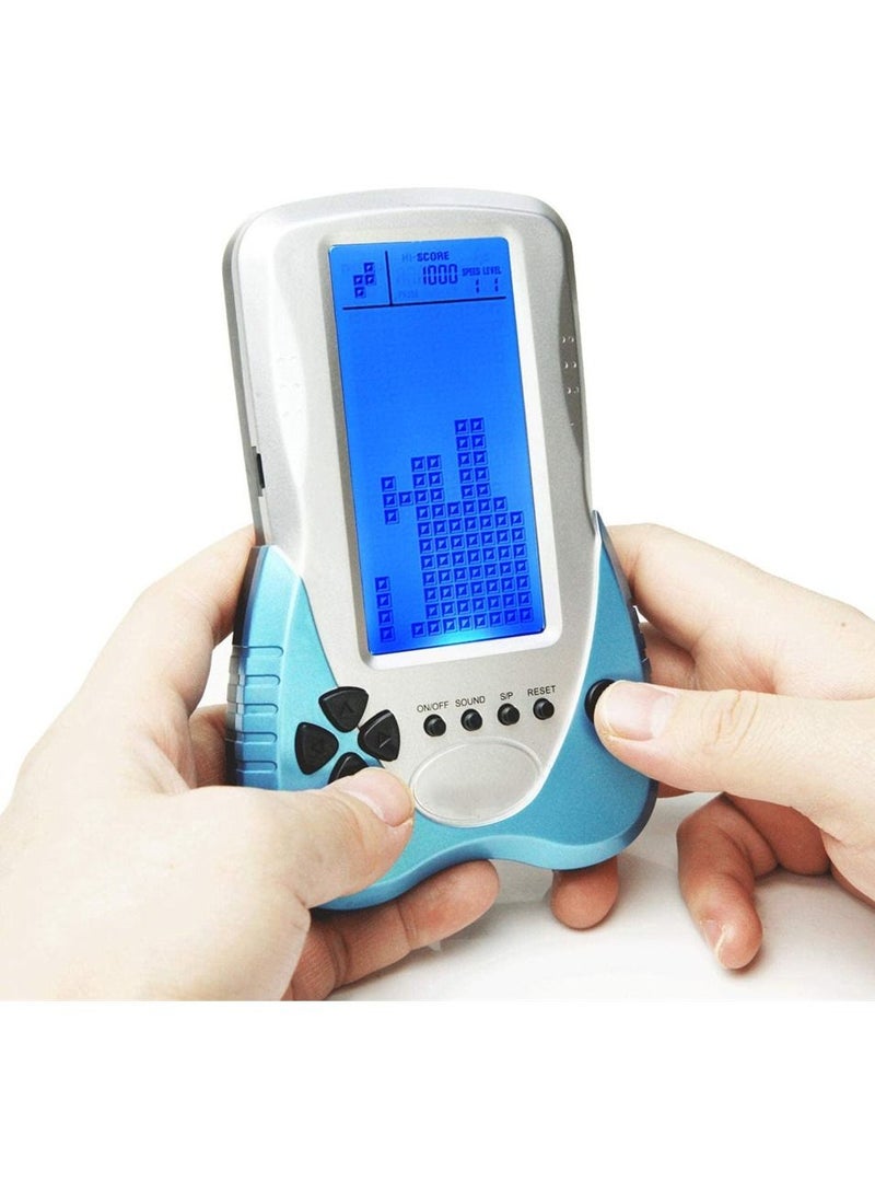 New Brick Game Console Large Screen Blue Backlight Brightness Can Be Adjusted Build in 23 can Plug Headphone
