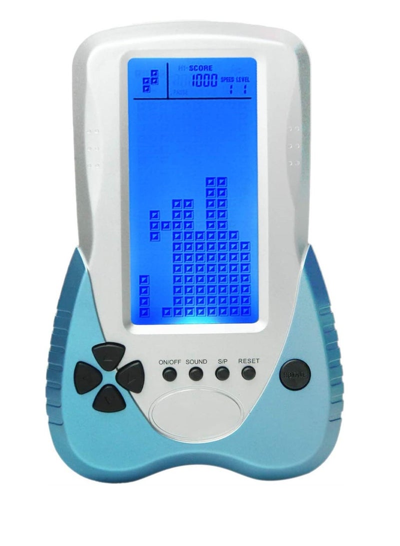 New Brick Game Console Large Screen Blue Backlight Brightness Can Be Adjusted Build in 23 can Plug Headphone