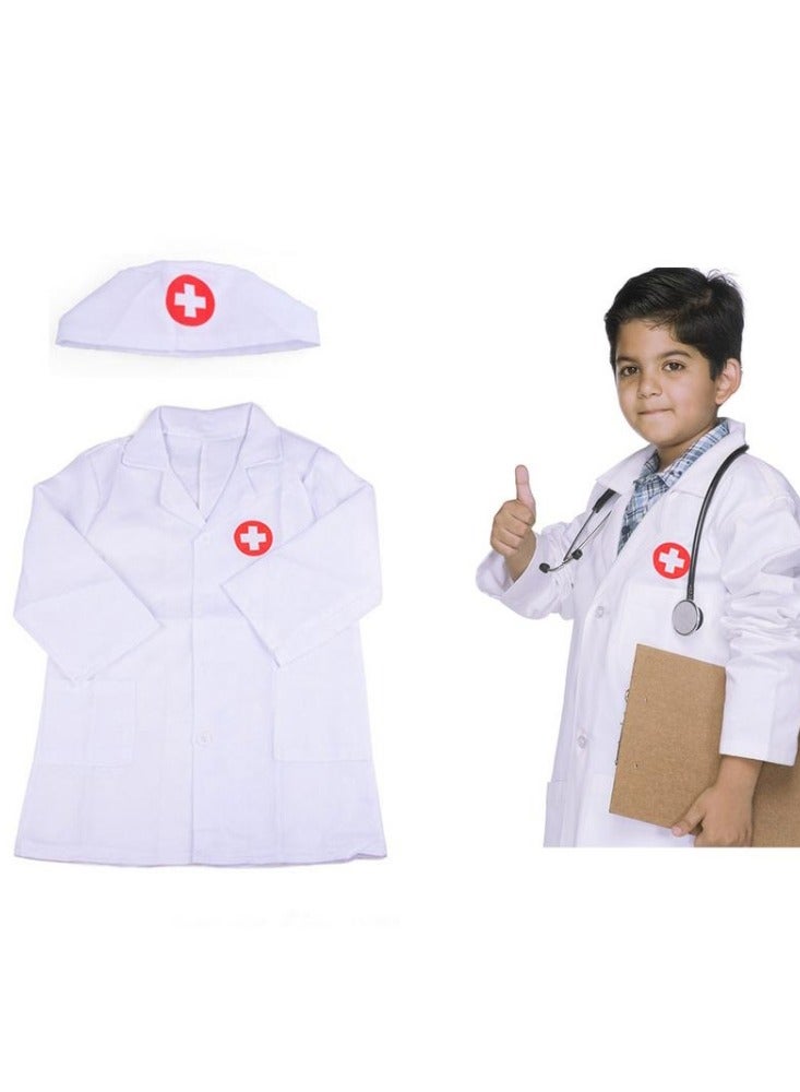 Kids Doctor Costume Kit Set Nurse Playset for Toddlers Boys Girls