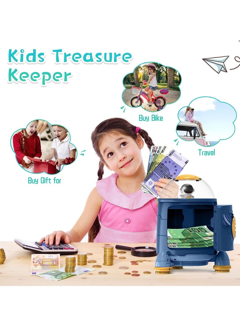 Money Bank Cash Auto Scroll Paper Saving Electronic ATM Password Coin Best Gifts Idea for Kids Safe