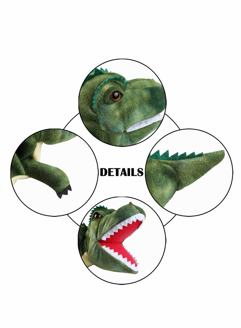 Dinosaur Hand Puppets, Tyrannosaurus Rex Jurassic World Stuffed Animal Cute Soft Plush Toy, Open Movable Mouth Finger Gift, Birthday Gifts for Kids, Creative Role Play