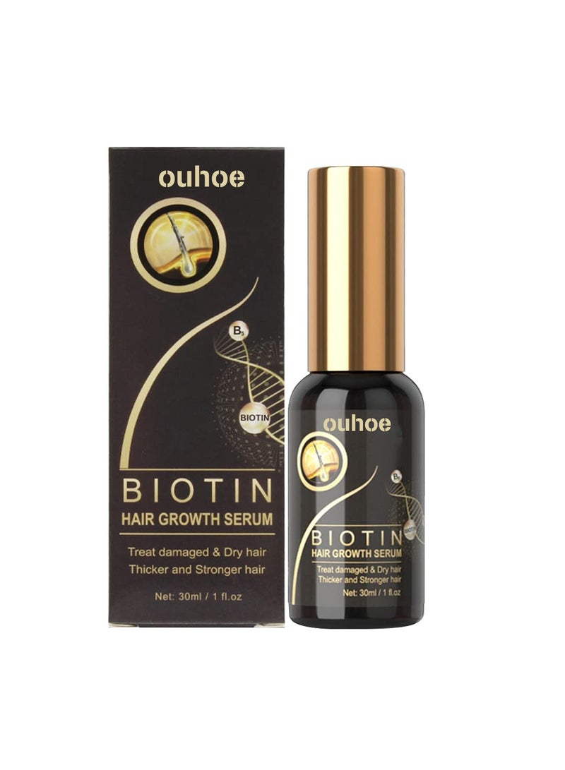 Biotin Hair Thickness Essence Strengthens Hair, Repairs Hairline, Moisturizes Roots, Thick Hair Essence