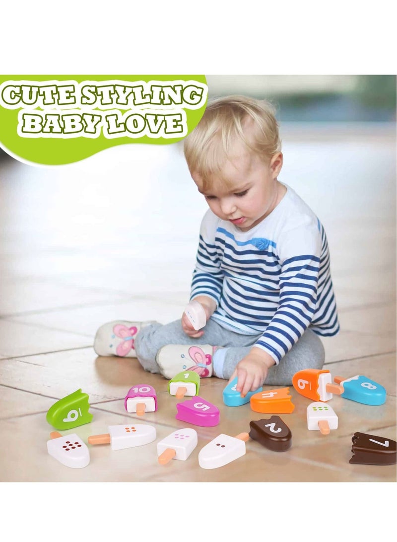 Counting Toys Number, Learning for Kids Ages 3-5 Preschool Math Cute Numbers Match Games Color Sorting- Fine Motor Montessori Kids(20 Pcs)