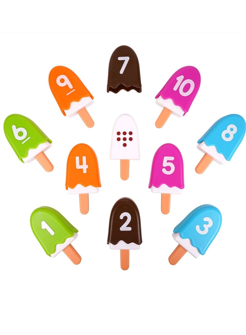 Counting Toys Number, Learning for Kids Ages 3-5 Preschool Math Cute Numbers Match Games Color Sorting- Fine Motor Montessori Kids(20 Pcs)