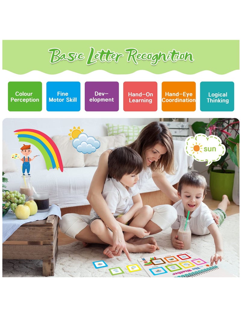 Busy Board Activity Books Toddler Toys for 1 2 3 4 Year Old Boys Girls,Busy Book Montessori 1-4 Girls Gifts Age 2-4 Preschool Learning