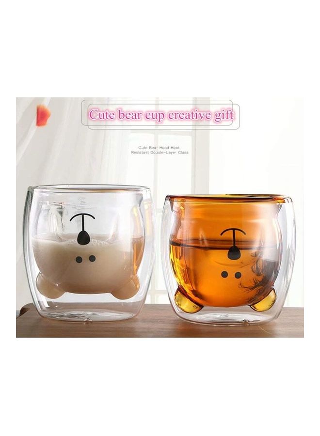 Double Wall Glass Mugs multicolour 230mm