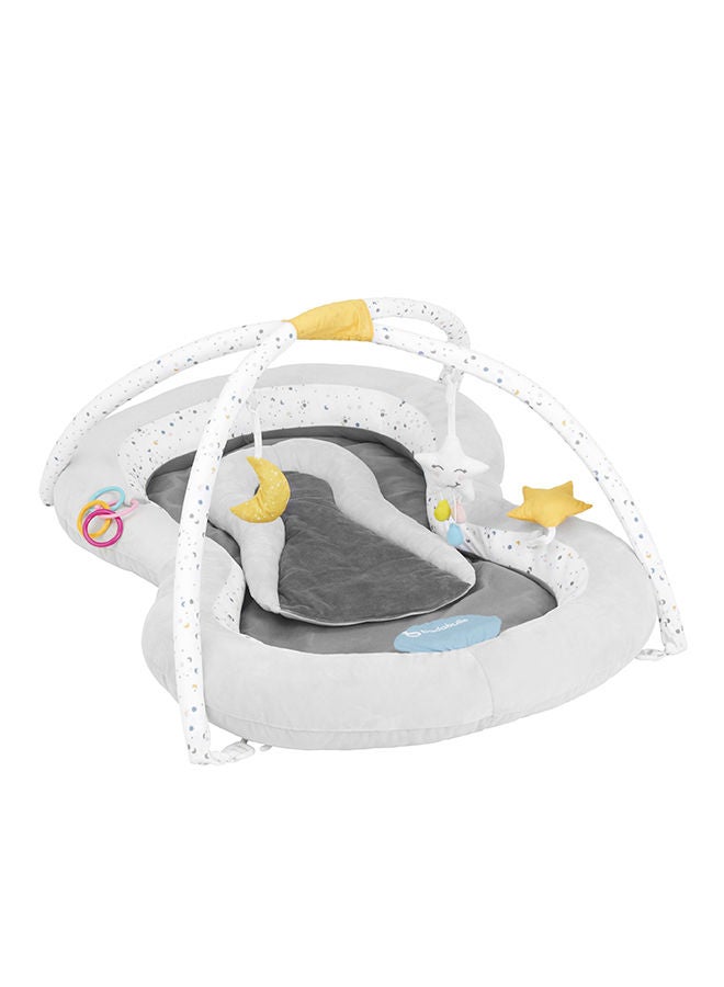 Baby Plush Playmat Activity Gym With Removable Multisensory Double Arch