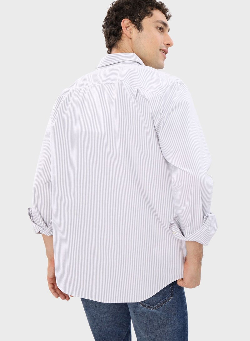 Striped Flex Fit Shirt