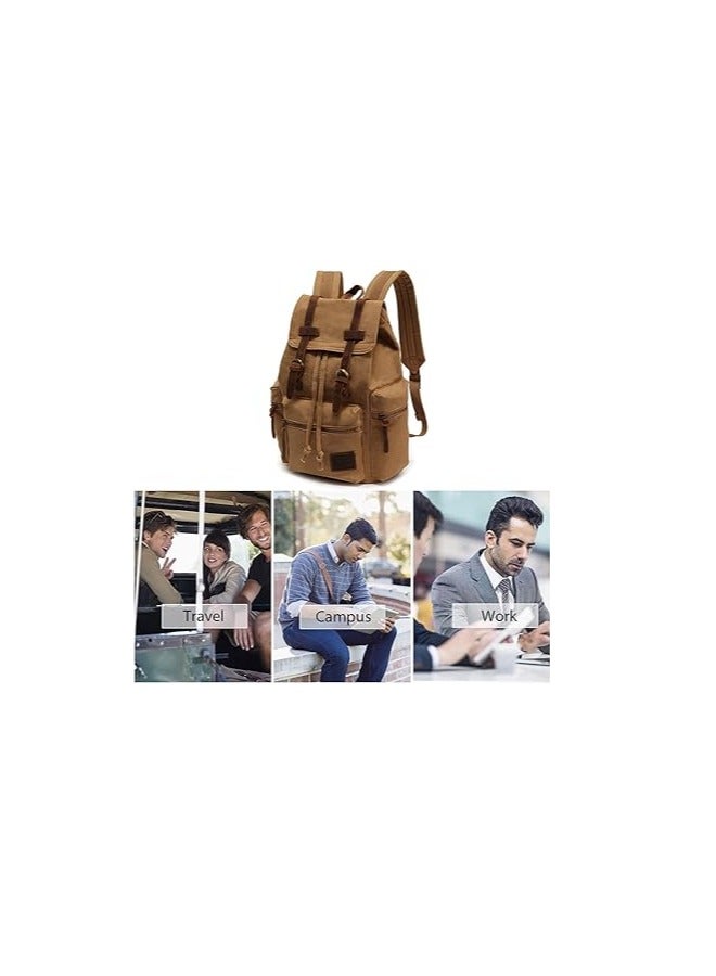 Retro Canvas Hiking Backpack