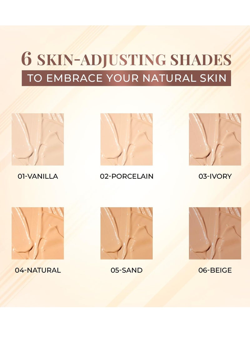 Just Herbs Medium to Full Coverage Longwear Weightless Foundation Ivory