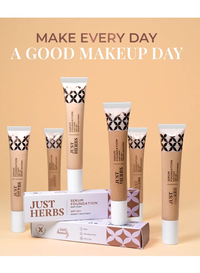 Just Herbs Foundation for Face Makeup with SPF30 20ml