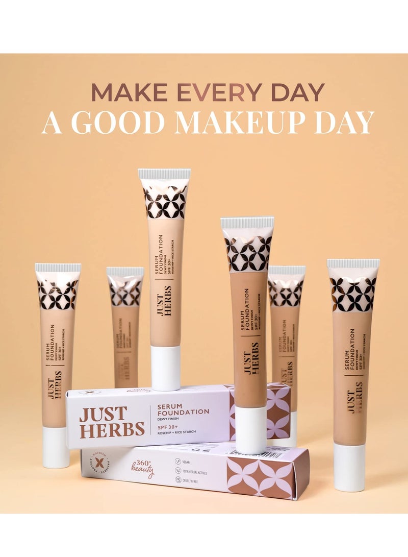 Just Herbs Foundation for Face Makeup with SPF30 20ml