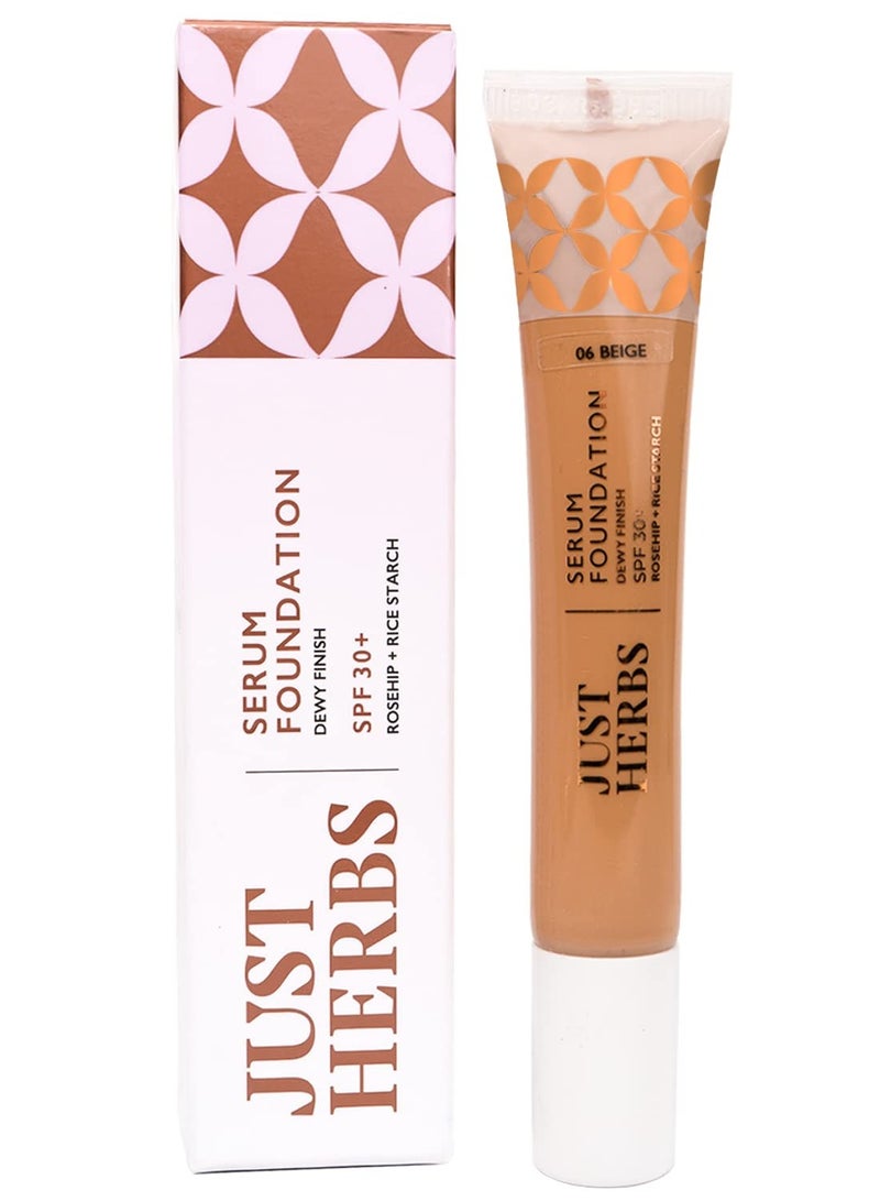 Just Herbs Foundation for Face Makeup with SPF30 20ml
