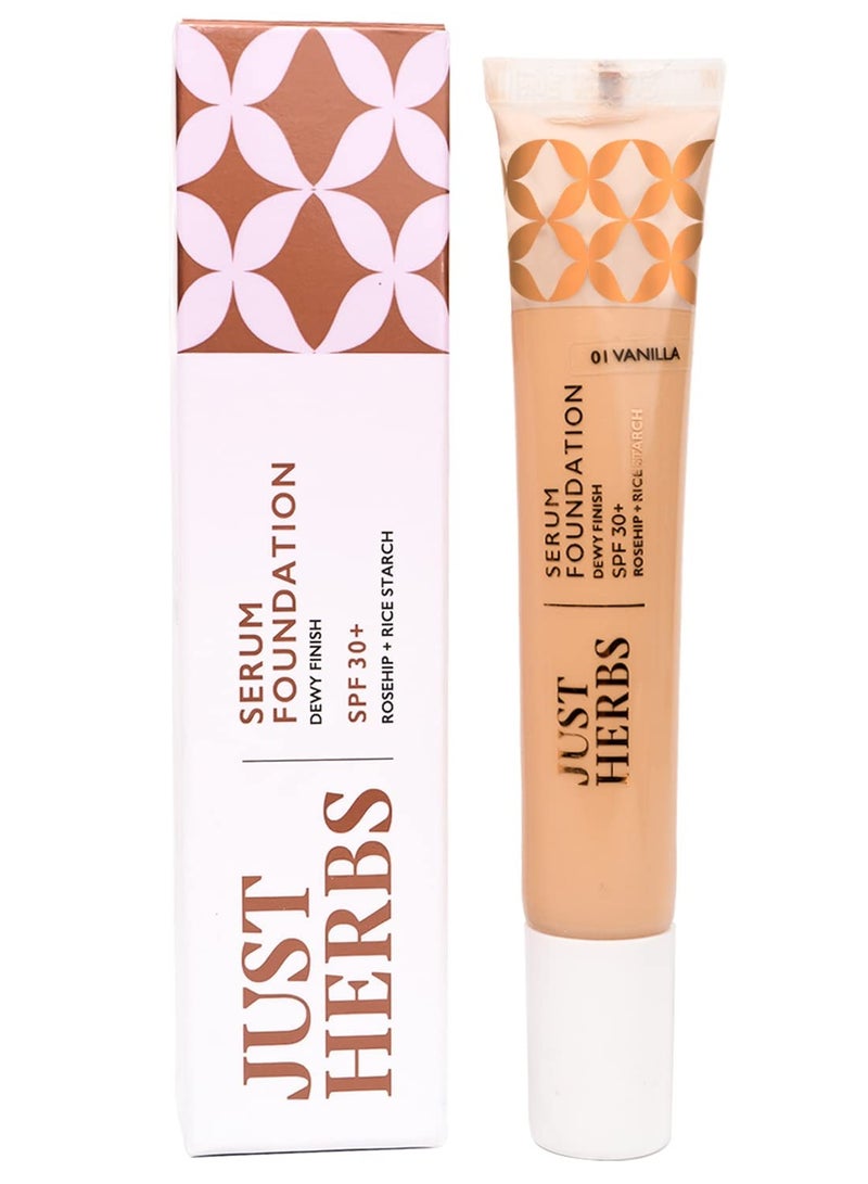 Just Herbs Foundation for Face Makeup with SPF30 20ml