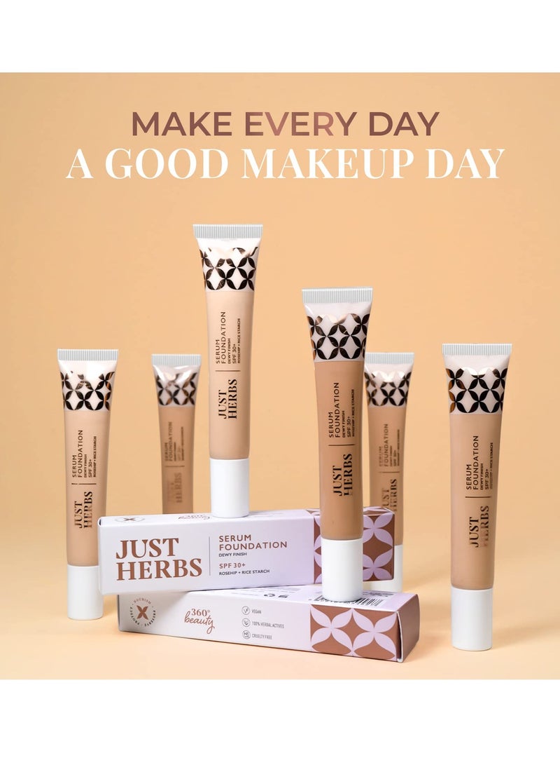 Just Herbs Foundation for Face Makeup with SPF30 20ml