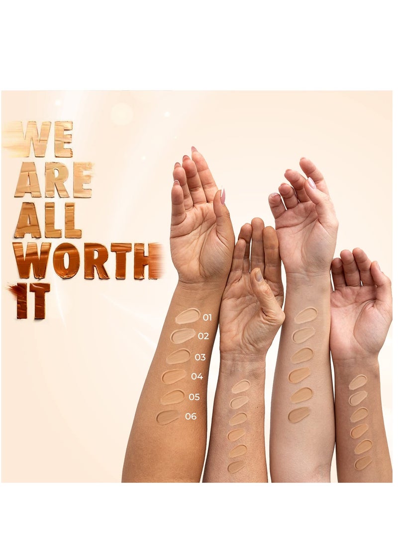 Just Herbs Foundation for Face Makeup with SPF30 20ml