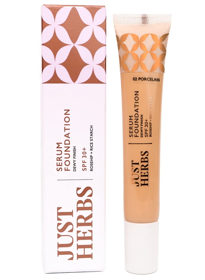 Just Herbs Foundation for Face Makeup with SPF30 20ml