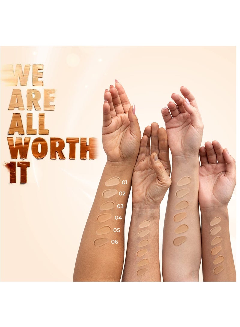 Just Herbs Foundation for Face Makeup with SPF30 20ml