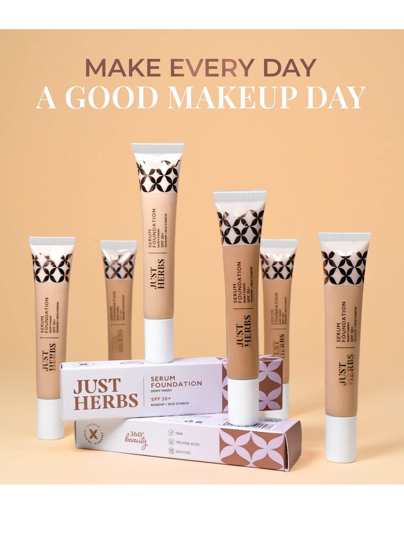 Just Herbs Foundation for Face Makeup with SPF30 20ml