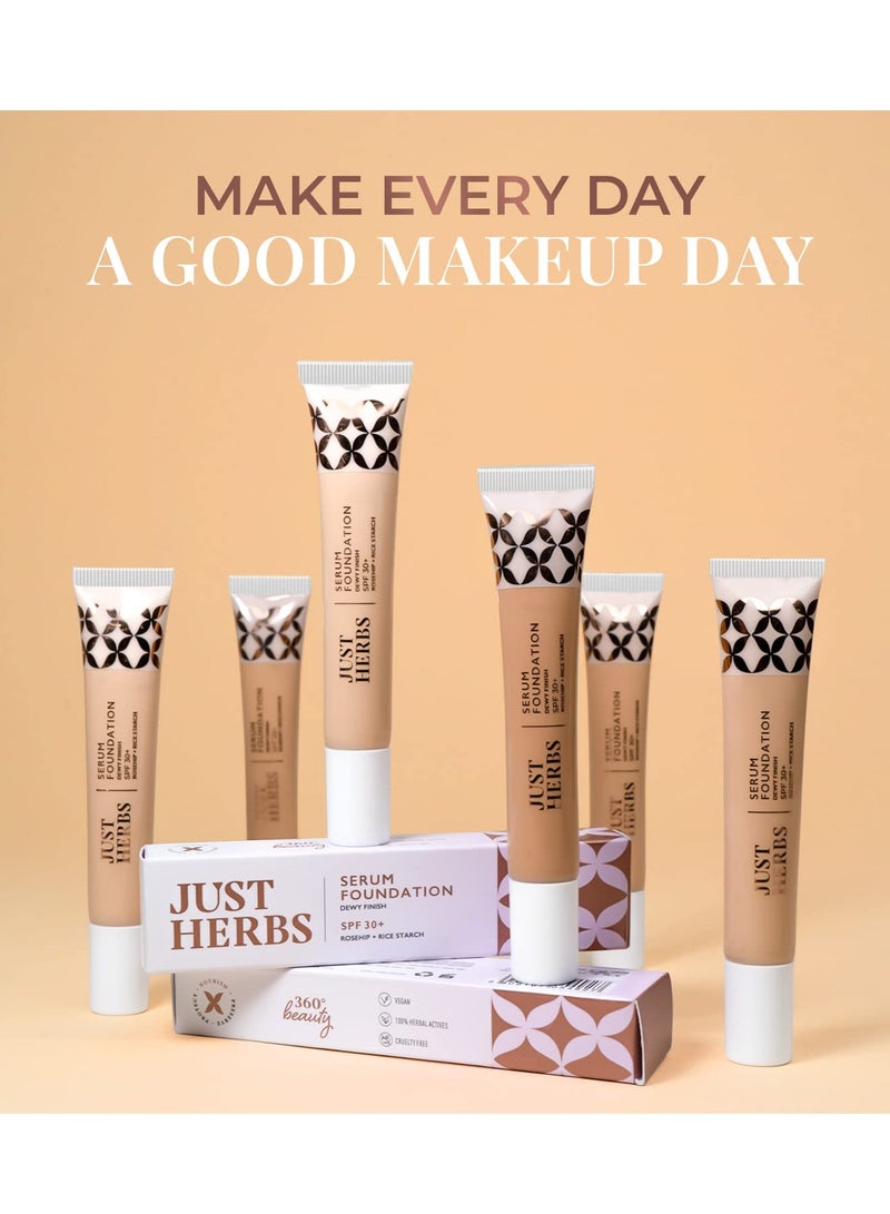 Just Herbs Foundation for Face Makeup with SPF30 20ml