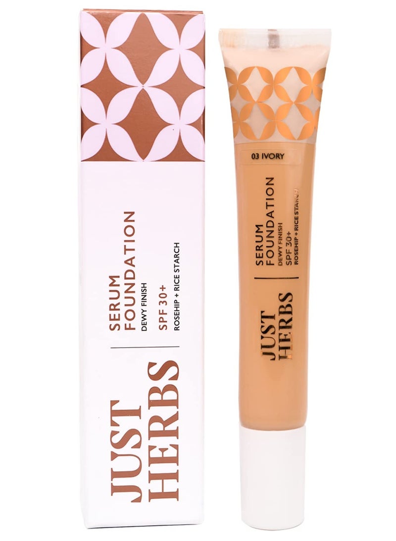 Just Herbs Foundation for Face Makeup with SPF30 20ml