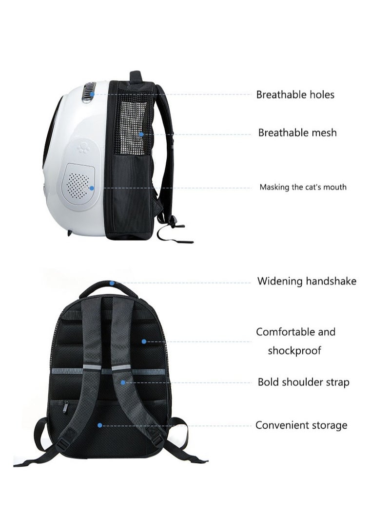 Ventilated Cat Backpack Carrier , Comfortable Cat Dog Backpack Bag for Travel, Hiking, Walking,Lightweight & Spacious Pet Outdoor Backpack for Cats Puppies
