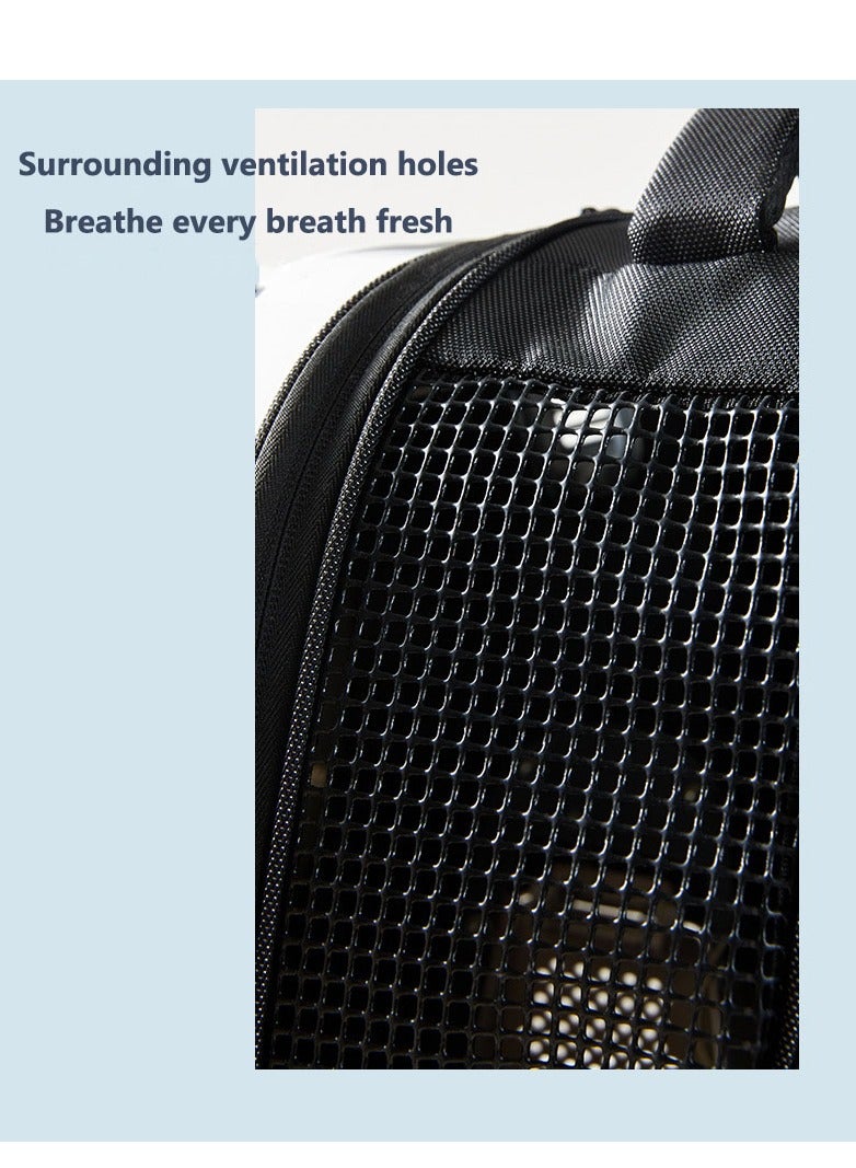 Ventilated Cat Backpack Carrier , Comfortable Cat Dog Backpack Bag for Travel, Hiking, Walking,Lightweight & Spacious Pet Outdoor Backpack for Cats Puppies