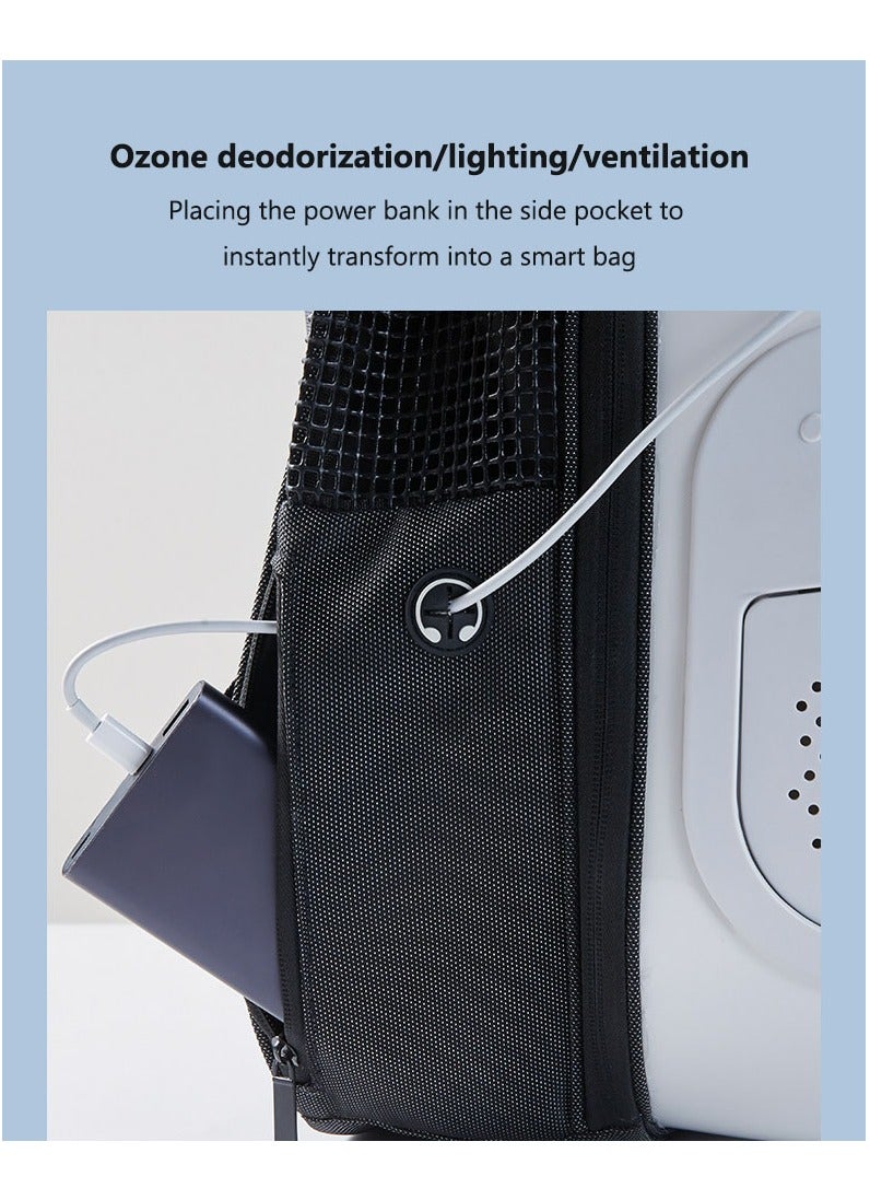 Ventilated Cat Backpack Carrier , Comfortable Cat Dog Backpack Bag for Travel, Hiking, Walking,Lightweight & Spacious Pet Outdoor Backpack for Cats Puppies