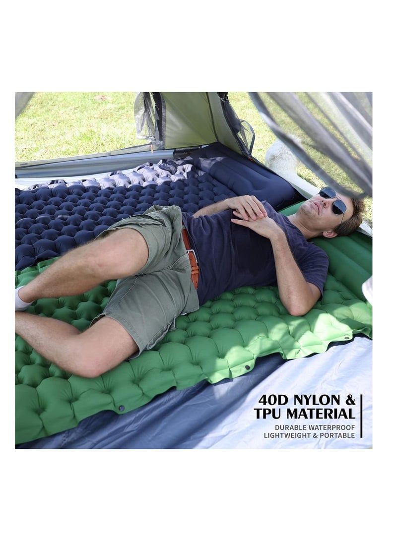 Portable Inflatable Sleeping Pad Outdoor Camping Air Bed Sleep Mat Black Camping Mat, Inflatable Sleeping Mat for Camping, Hiking and Backpacking – Compact Ultralight Sleeping Pad