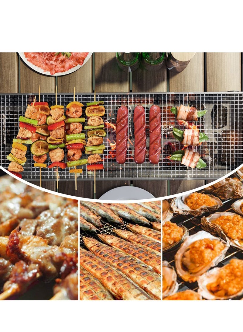 Collapsible Barbecue Grill,Camping picnic Grill,collapsible portable barbecue kit,comes with organizer for house parties,outdoor cooking,picnics and camping 23.62 x 8.66 x 13 inches